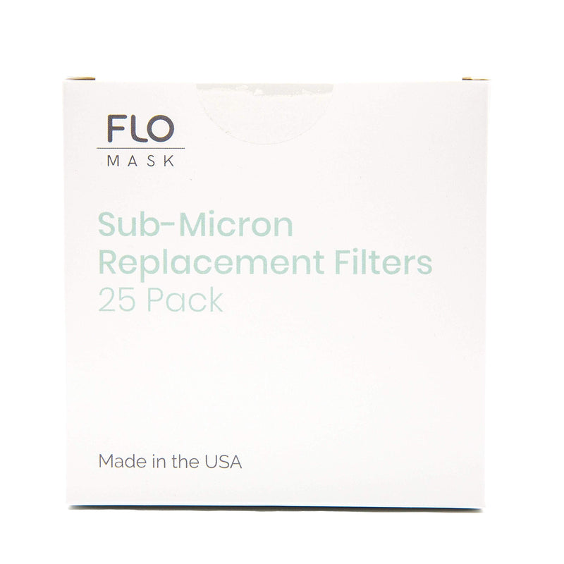 Flo Mask - Sub-Micron Replacement Filters (25-Pack) for Children's Mask, Made in USA - NewNest Australia