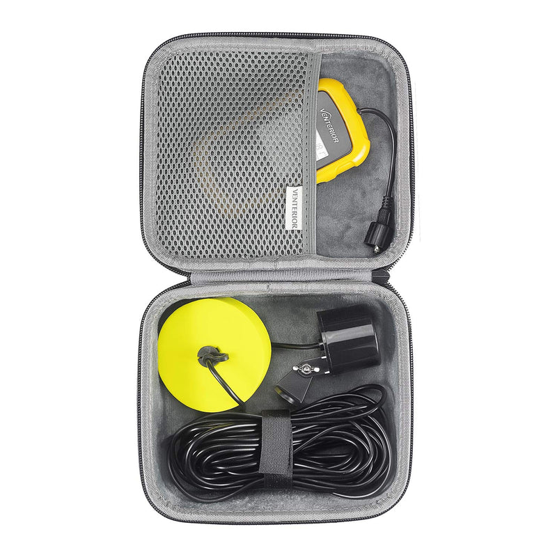 Venterior Hard Travel Protective Storage Case for Venterior Portable Handheld Fish Finder Kayak Fishing Gear Sonar Transducer Fishfinder (Black) Black - NewNest Australia