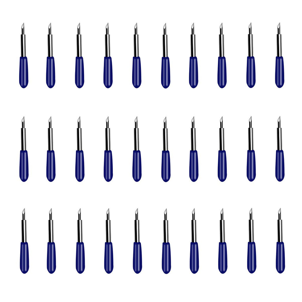 30 Pcs Replacement Blades for Explore Air 2 60 Degree Cutting Plotter Blade Vinyl Cutter Machines Blades Blade for Maker Expression Deep Cutting Blade (Blue) Blue - NewNest Australia