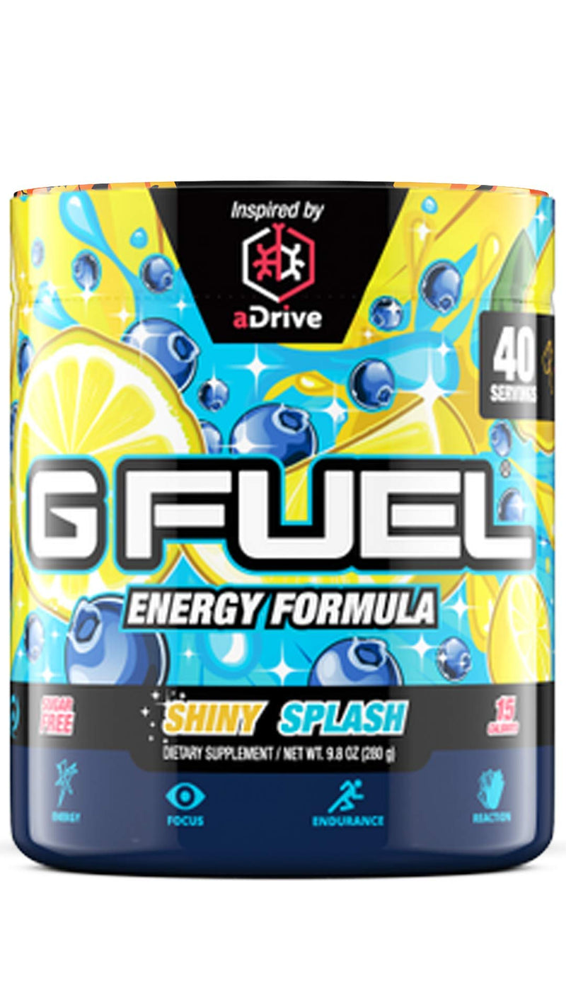G Fuel Shiny Splash Elite Energy Powder Inspired by aDrive, 9.8 oz (40 Servings) - NewNest Australia