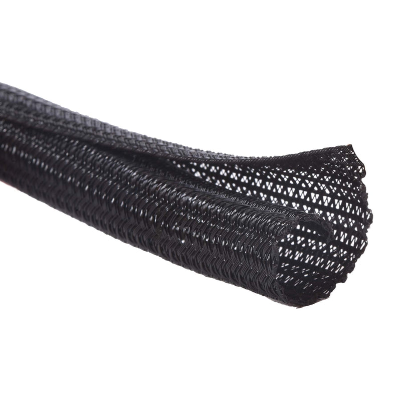 Alex Tech 10ft - 1.25 inch Cord Protector Wire Loom Tubing Cable Sleeve Split Sleeving for USB Cable Power Cord Audio Video Cable – Protect Cat from Chewing Cords - Black 1.25"-10ft - NewNest Australia