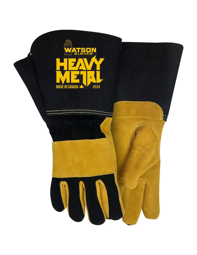 Watson Gloves Iron Fist Welding Gloves - Elk Split Leather, Performance Fit for MIG, TIG, Arc, Stick, Heat Protection, Gauntlet Cuff, Made in Canada (Large) Large - NewNest Australia