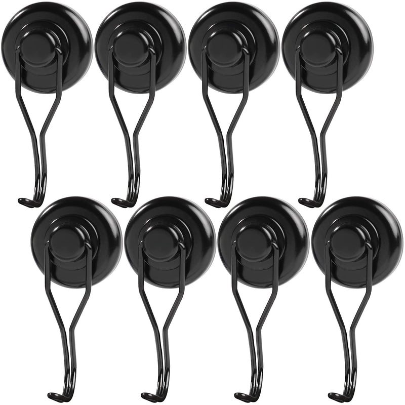 FINDMAG Magnetic Hooks 60LBS Powerful Swivel Swing Magnetic Hooks Heavy Duty, Strong Magnet Hooks for Hanging, Magnet with Hooks for Kitchen, Office and Garage - Pack of 8 8 Pack - NewNest Australia