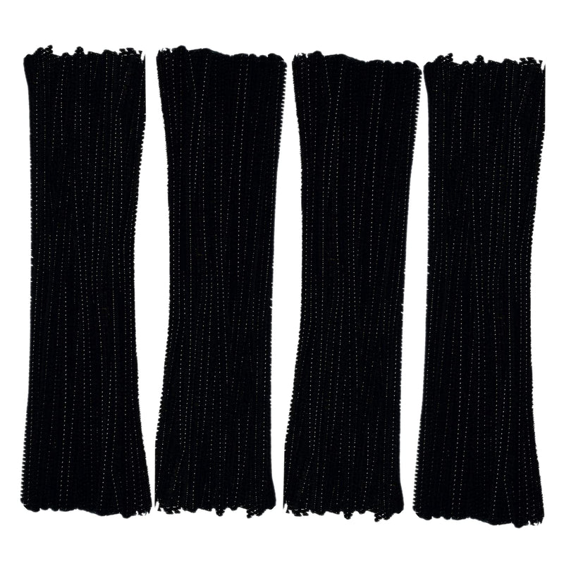 Black Pipe Cleaners 200 Pieces Chenille Stems for DIY Art Decorations Creative Craft (6 mm x 12 Inch) black - NewNest Australia