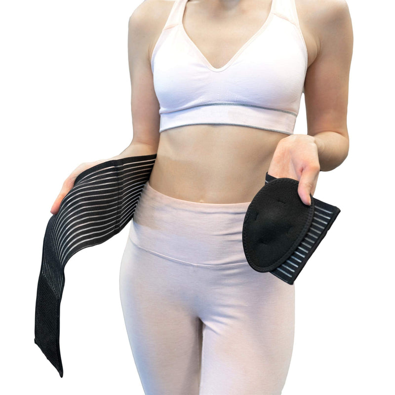 RiptGear Umbilical Hernia Belt for Men and Women - Abdominal Support Binder with Compression Pad - Supports Waist and Tummy after Surgery, Postpartum, and Belly Button Hernia Aid (Small/Medium) Small/Medium (Pack of 1) - NewNest Australia