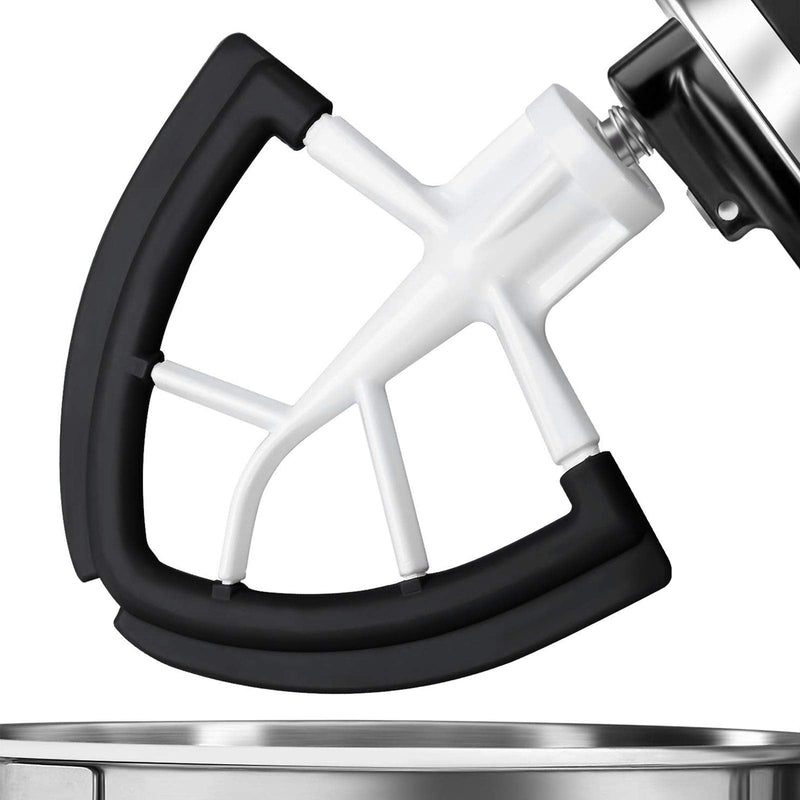 Flex Edge Beater For Kitchenaid,Kitchen Aid Mixer Accessory,Kitchen Aid Attachments For Mixer,Fits Tilt-Head Stand Mixer Bowls For 4.5-5 Quart Bowls,Beater With Silicone Edges,Black Black - NewNest Australia