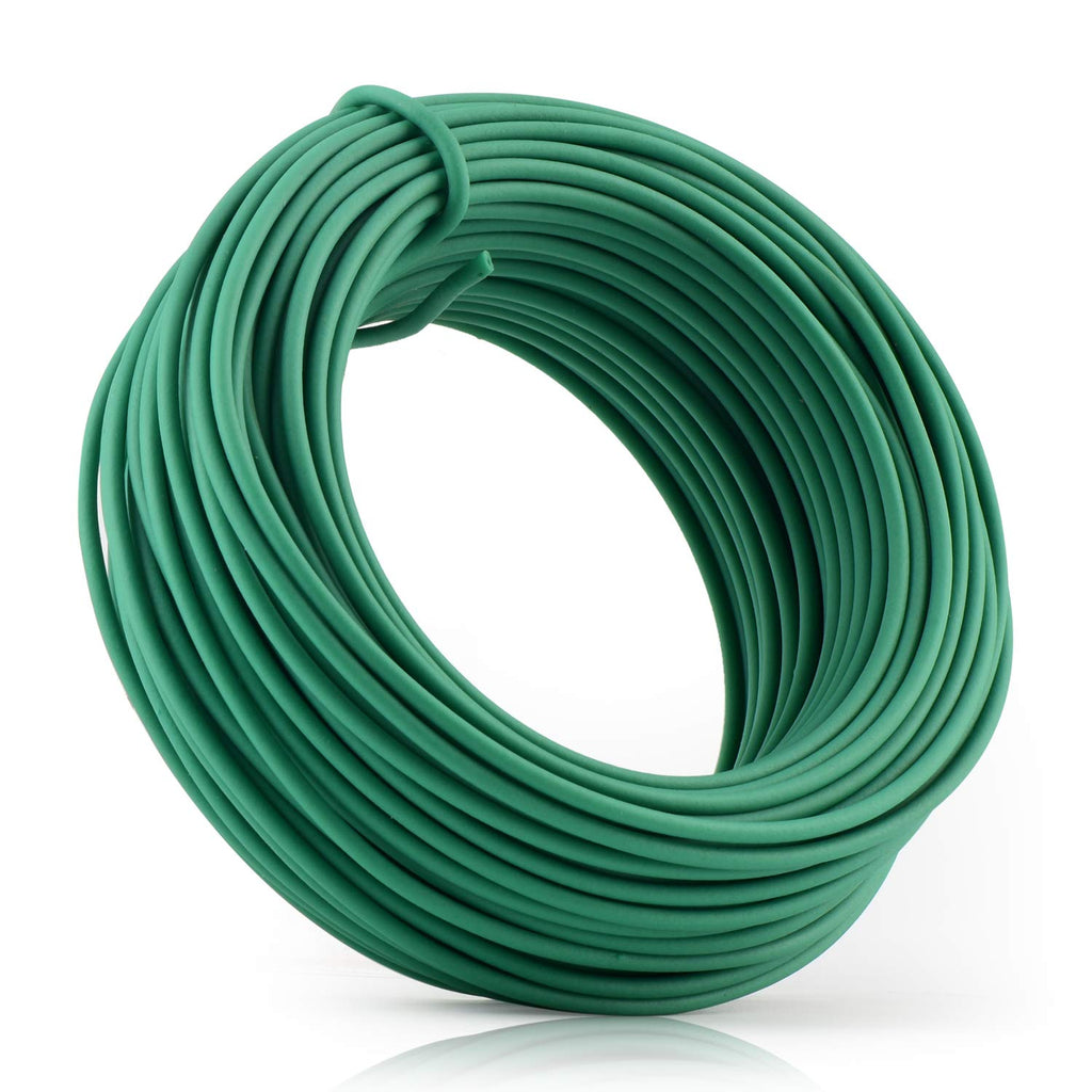 YDSL 66 Feet Soft Plant Tie, Green Twist Garden Ties for Plants, Office Organization and Home(Diameter - 2.5MM) 66feet - NewNest Australia