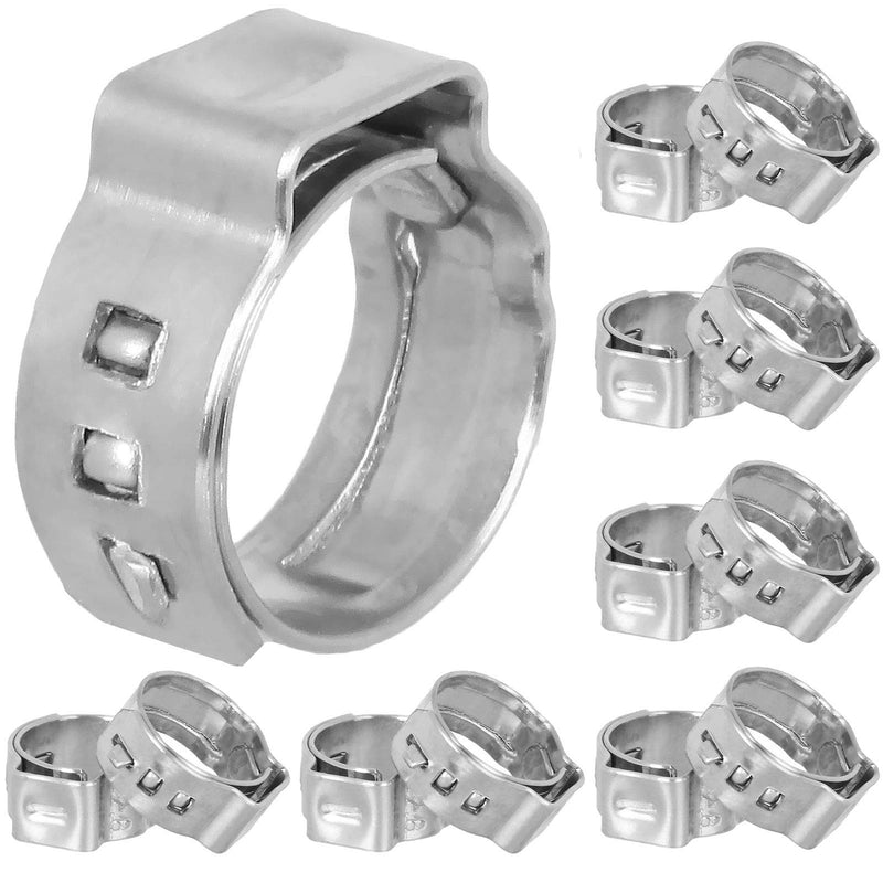 Holdware 100pcs 1/2 inch PEX Cinch Clamps, Stainless Steel PEX Crimp Rings 17.5mm Diameter Pinch Clamps for PEX Tubing Pipe Fitting Connections - NewNest Australia