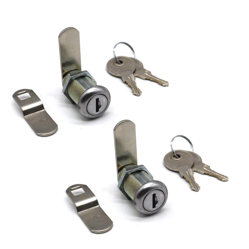 2Pcs Tool Box Locks 1-1/8" Cabinet Cam Lock for Truck Pickup Tool Box Vending Machine Drawer Tool Box Mailbox ATM Locks Replacement 1-1/8" - NewNest Australia