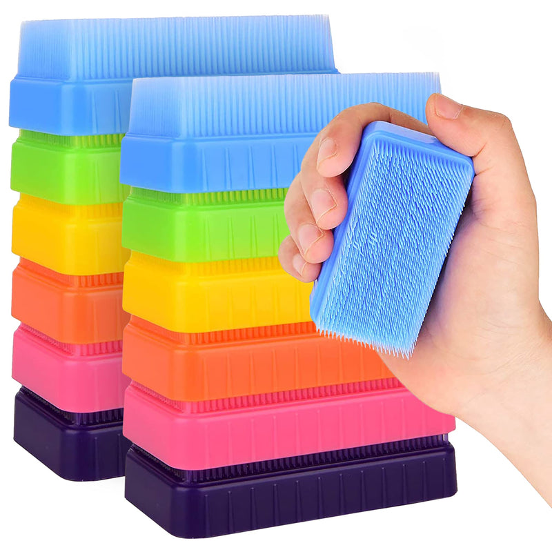 Special Supplies Therapressure Therapy Brush for Occupational and Sensory Brushing, 12 Pack, Stimulating and Calming Tools for Kids and Adults, Soft Flexible Bristles, Latex Free - NewNest Australia