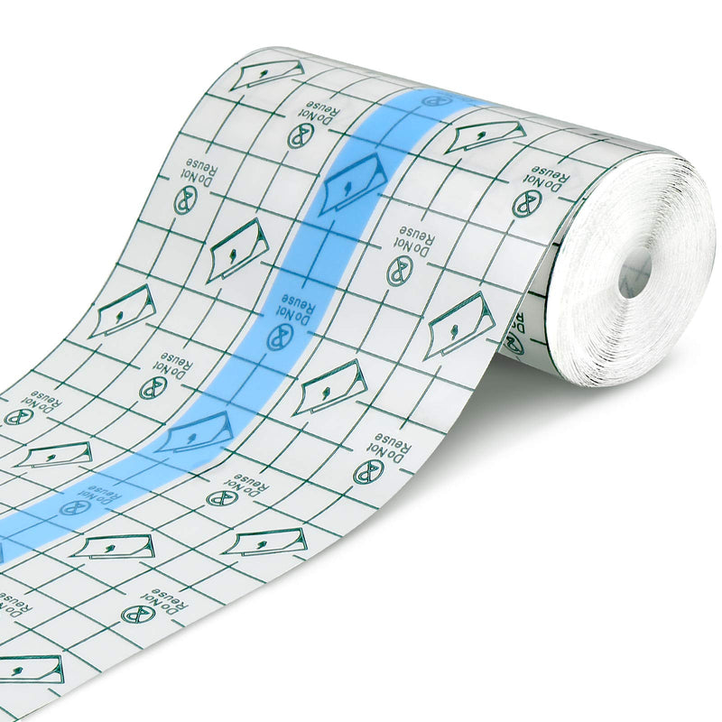Transparent Stretch Adhesive Bandage Waterproof Bandage Clear Adhesive Bandages Dressing Tape (3.94 Inch x 5.47 Yard) 3.94x196.92 Inch (Pack of 1) - NewNest Australia