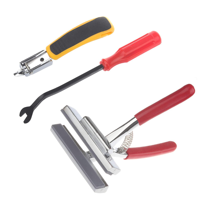 Timsec Canvas Stretcher Pliers, Upholstery Staple Remover and Tack Puller Tool Combo, Professional Canvas Pliers with Spring Return Handles, 4-3/4" Wide Grip, for Stretching Clamp Art Oil Painting - NewNest Australia