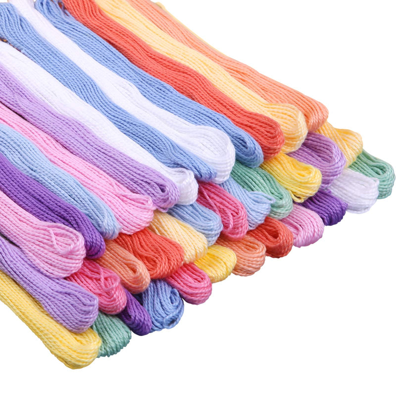 ZXIIXZ 36 Colors Crafts Floss, Cross Stitch Threads, Friendship Bracelets Floss, Cotton Thread Cross-Stitch Thread for Cross Stitching, Embroidery, DIY Bracelets, Friendship Bracelets Floss - NewNest Australia