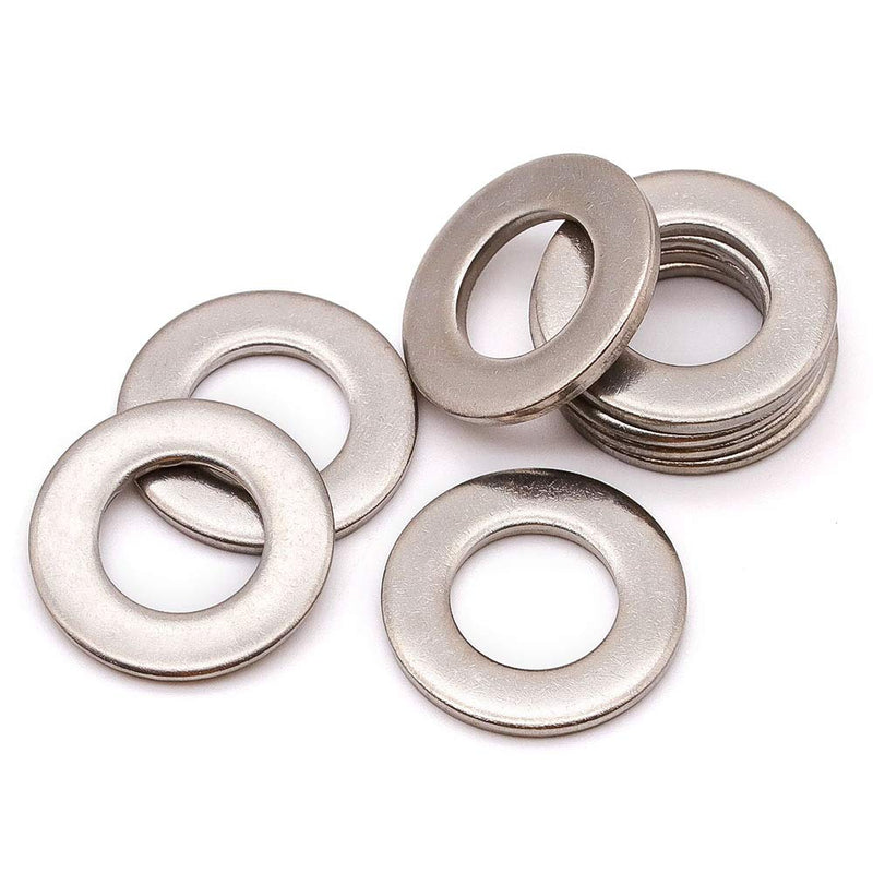 1/2" (13.5mm ID x 27.5mm OD) Stainless Steel Flat Washer 50 Qty, 304 Stainless Steel (18-8) 1/2" (50 Pcs) - NewNest Australia