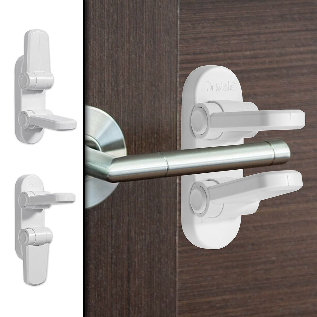 New & Improved Door Lever Baby Safety Lock - Prevent Little Kids from Opening Doors with A Child Proof Door Handle Lock - 3M Adhesive - Driddle - NewNest Australia