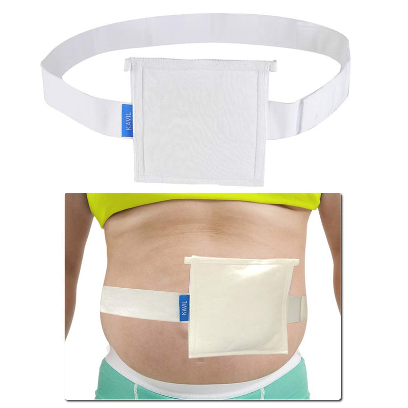 Feeding Tube Holder g Tube Belt Feeding Tube Supplies Peg Tube Holder Belt Pd Dialysis Cover Large Size (6 Inch *6 Inch) - NewNest Australia