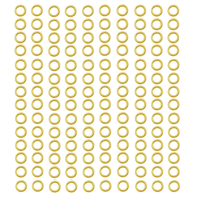 300 pcs Gold Plated Stainless Steel Split Rings Jump Rings Connector Rings for Jewelry Making Necklaces Bracelet Earrings Keychain DIY Craft (13297-Gold, 4mm) - NewNest Australia