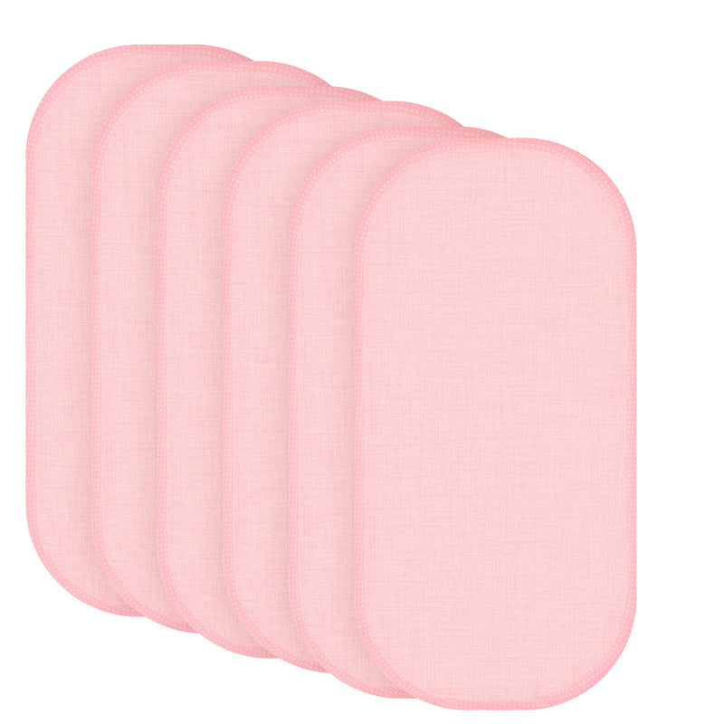 TILLYOU 6PK Larger Softer Changing Pad Liners Waterproof, 27" x 13" Washable Reusable Flannel Cotton Changing Table Cover Liners Leakproof, Portable Baby Changing Mat for Boys Girls, Pink 27x13 Inch (Pack of 6) - NewNest Australia