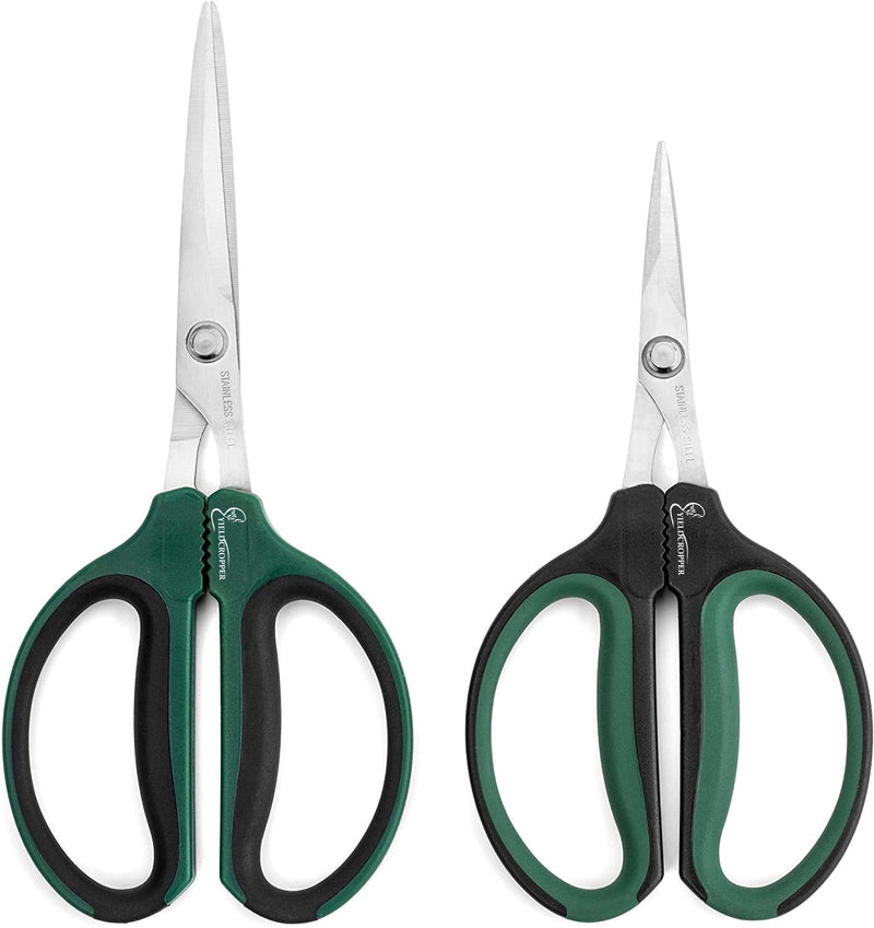 Hydroponic 60mm/40mm 2 pack Bonsai micro tip pruning shears (Stainless Steel) by Yieldcropper - NewNest Australia