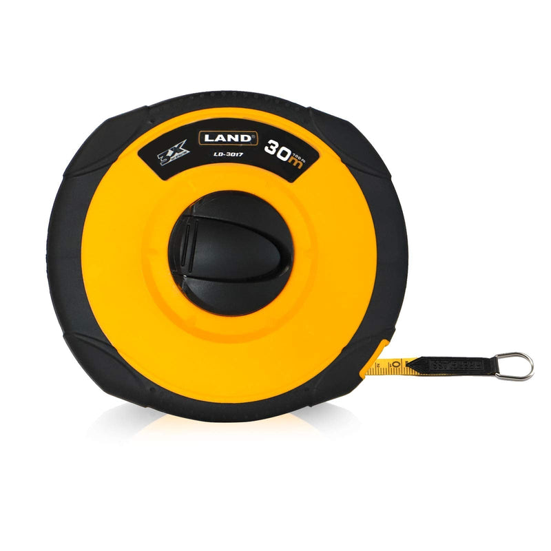 LAND Long Fiberglass Tape Measure -100FT/30M by 1/2-Inch,Inch/Metric Scale,Light and Convenient (100FT) 100FT - NewNest Australia