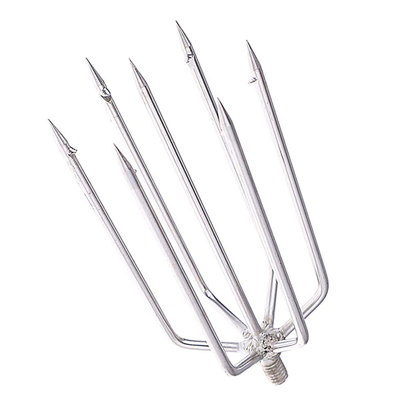 Jnrtifow Fishing Harpoon 7 Prong Stainless Steel Fishing Gig Gaff Hook with 8mm Screw - NewNest Australia