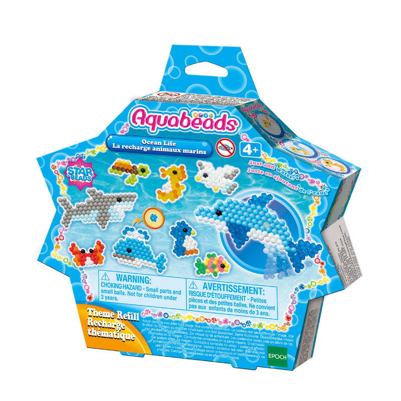 Aquabeads Arts & Crafts Ocean Life Theme Refill with Beads and Templates - NewNest Australia