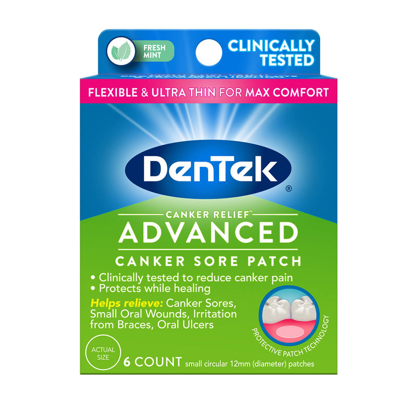 DenTek Canker Relief Canker Sore Patch Relieves Canker Pain, 6 Count (Pack of 1) - NewNest Australia