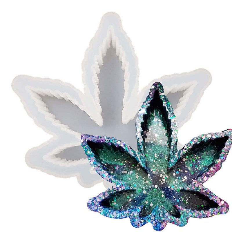 1 Pcs Leaf Maple Resin Mold, Weed Ashtray Silicone Molds, Leaf Tray Mold Ideal for Jewelry Storage Box Handmade Crafts Home Decoration (M590) - NewNest Australia