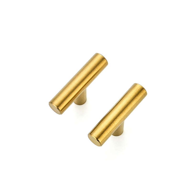 Ravinte 10 Pack 2 inch Cabinet Pulls Brushed Brass Stainless Steel Kitchen Cupboard Handles Cabinet Handles 2”Length - NewNest Australia