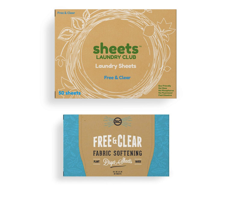 As Seen On Shark Tank, 50 Laundry Detergent Sheets, 40 Fabric Softener Dryer Sheets Plastic Free Compostable Dryer Sheet (Free & Clear Laundry and Dryer Sheets) Earth Friendly, A Breeze To Use Free & Clear Laundry and Dryer Sheets - NewNest Australia