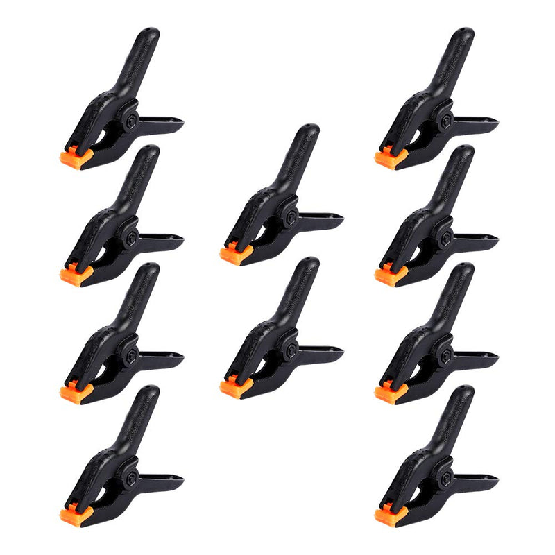 10 Packs of 3.5 inch Professional Plastic Small Spring Clamps Heavy Duty for Crafts or Plastic Clips and Backdrop Clips Clamps for Backdrop Stand,Photography, Home Improvement and so on - NewNest Australia