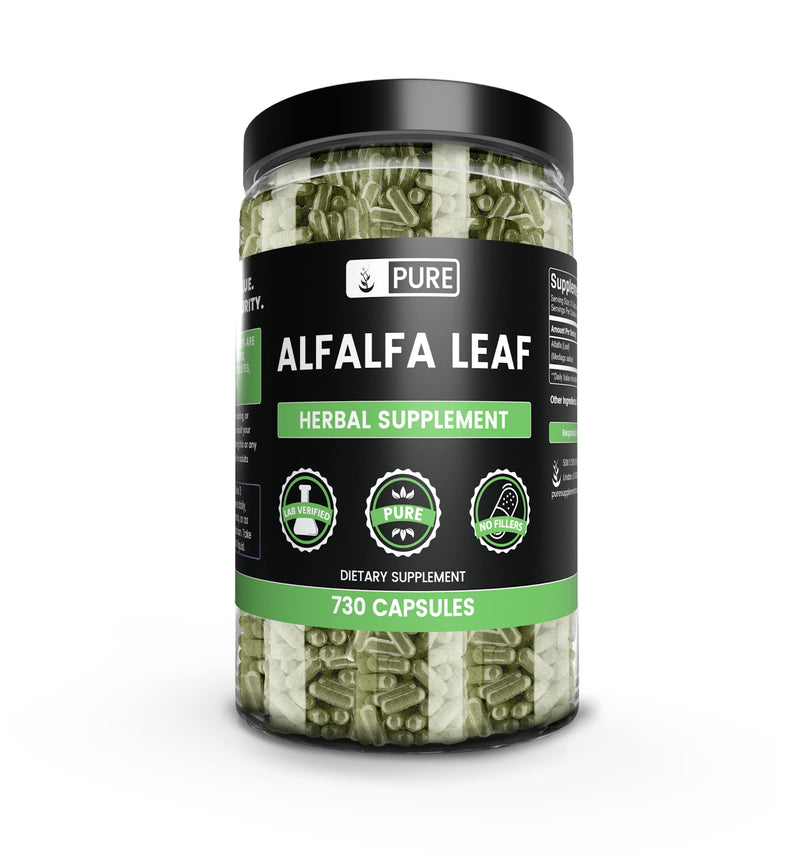 Pure Original Ingredients Alfalfa Leaf (730 Capsules) No Magnesium Or Rice Fillers, Always Pure, Lab Verified 1050 mg - NewNest Australia