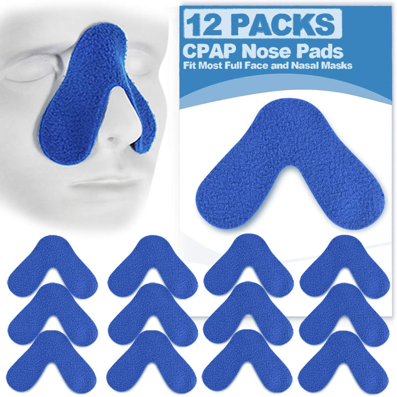 12 Pack CPAP Nose Pads- Comfort Nose Pad for Avoiding Leaks, Red Mark, Pressure on Nose Bridge, Can Be Trimmed to Fit Most Masks , Great Value Supplies by Medihealer. - NewNest Australia