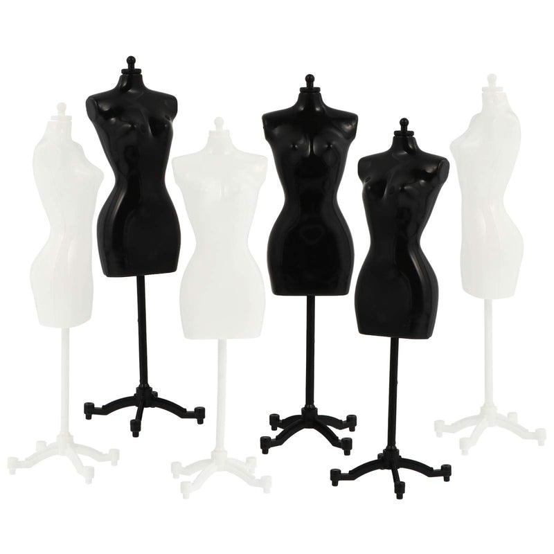 ARTIBETTER 6pcs Doll Dress Form Cloth Gown Display Support Holder Toy Mannequin Model Stand Accessories for Doll Dresses Dollhouse Decoration - NewNest Australia