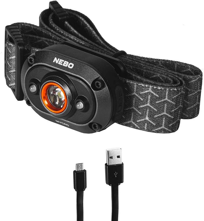 NEBO MYCRO USB Rechargeable Headlamp/Cap Light | Adjustable Cap Light with 400 Lumen Turbo Mode, Black - NewNest Australia