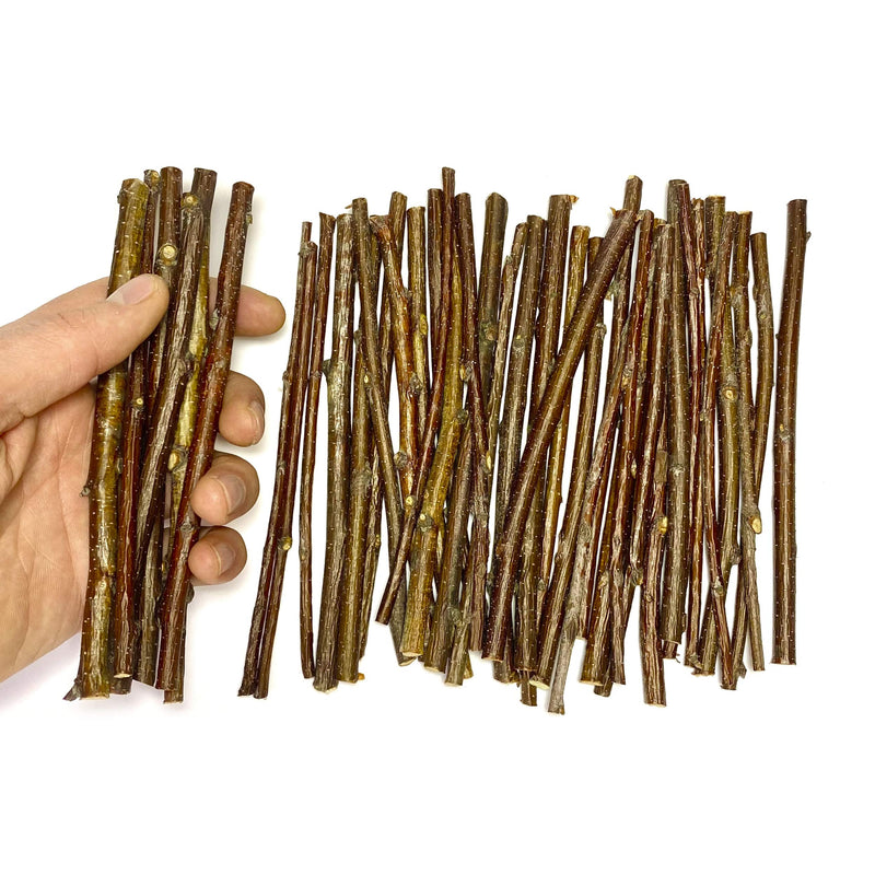 120 Gram - Wood Sticks for Crafts - 6 Inch Birch Wood Craft Sticks - Natural Twigs Sticks for Crafting, DIY School Projects, Card Making, Embellishments & Photo Props 120 g - NewNest Australia