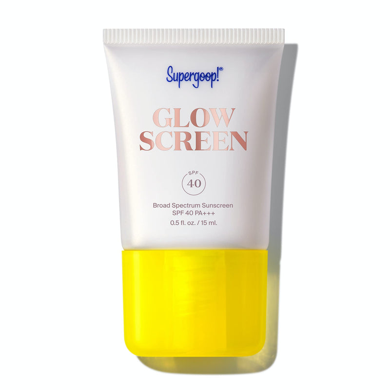 Supergoop! Glowscreen SPF 40 PA+++, 0.5 fl oz - Primer + Broad Spectrum Sunscreen with Blue-Light Protection - Adds Instant Glow & Hydration - Contains Hyaluronic Acid, Vitamin B5 & Niacinamide 0.5 Fl Oz (Pack of 1) - NewNest Australia