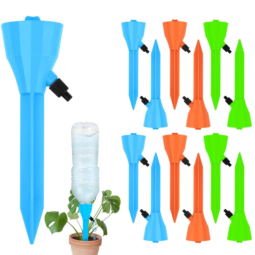OZMI Plant Self Watering Spikes Devices, Automatic Water Irrigation Control System, 12 Pcs Auto Vacation Plant Self Watering for Outdoor Indoor Potted Plant Watering with Adjustable Control Valve 12 Pack - NewNest Australia