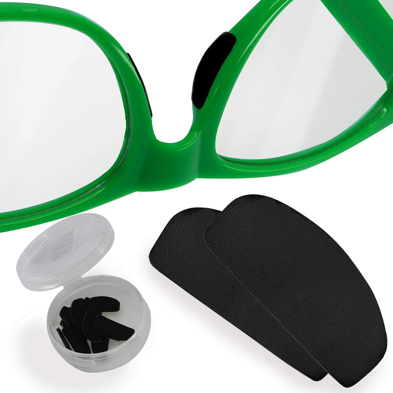 Setex Gecko Grip Ultra-Thin 0.6mm Anti Slip Eyeglass Nose Pads, (5 Black Pair) USA Made, Innovative Microstructured Fibers, 0.6mm x 7mm x 16mm 5 Pair Black Nose Pads - NewNest Australia