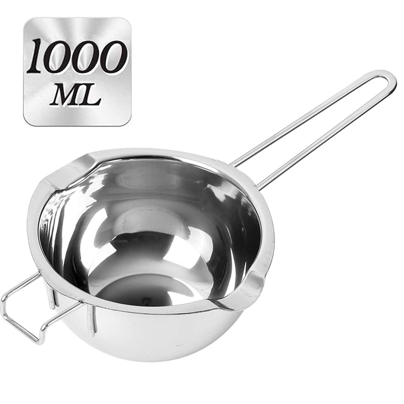 Melting Pot - 1000ML Stainless Steel Double Boiler Pot with Heat Resistant Handle, COHOOP 304 (18/8) Large Baking Tools for Melting Chocolate, Butter, Candy and Candle - NewNest Australia