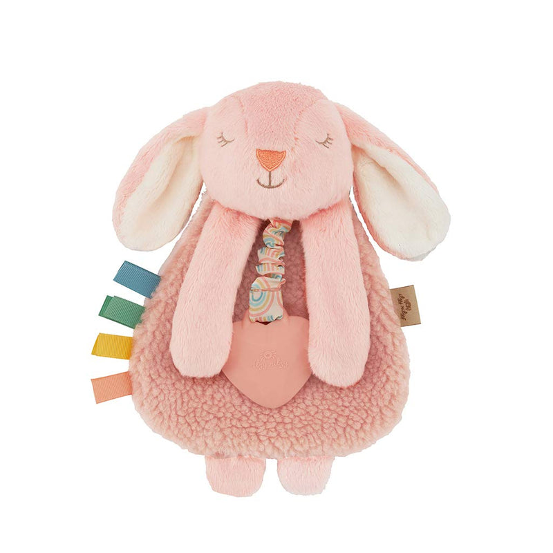 Itzy Ritzy - Itzy Lovey Including Teether, Textured Ribbons & Dangle Arms; Features Crinkle Sound, Sherpa Fabric and Minky Plush; Bunny - NewNest Australia