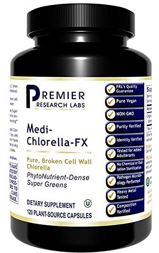 Premier Research Medi Chlorella-FX, Nutrient-Dense Super Greens, Dietary Supplement, 120 Plant-Source Capsules - NewNest Australia