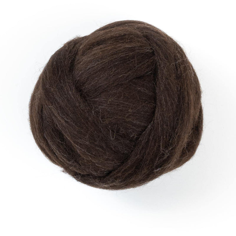 100% Natural Wool roving, 8 OZ. Best Highland Wool fo Needle Felting, handcrafts and Spinning. Natural Colours, un-Dyed. (Dark Chocolate, 8 oz) Dark Chocolate - NewNest Australia