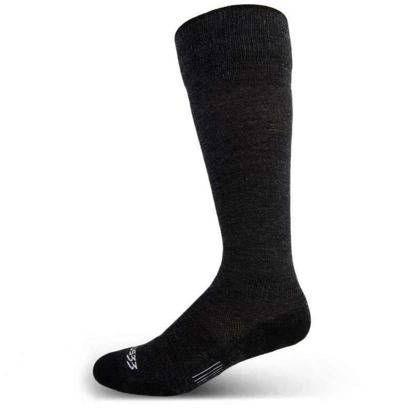 Minus33 Merino Wool Clothing Mountain Heritage Full Cushion Over the Calf Socks Made in USA New Hampshire X-Large Black - NewNest Australia