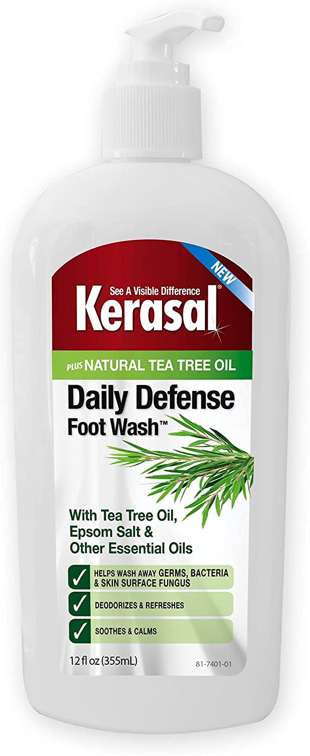 Kerasal Daily Defense Foot Wash Daily Cleanser with Tea Tree Oil , 12 Ounce - NewNest Australia