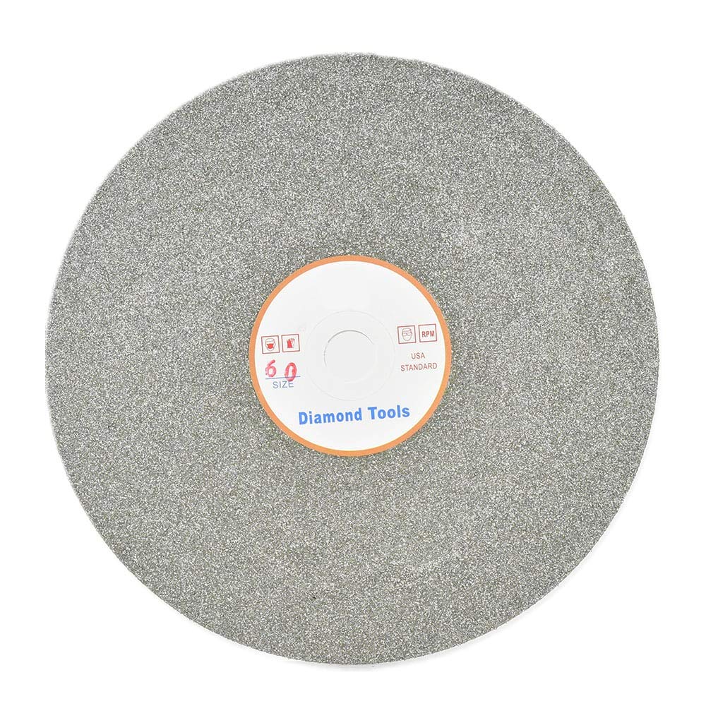 Diamond Grinding Wheel Disc 6" x 1/2" Arbor Hole 60 Grit Abrasive Flat Lap Wheel Sanding Disc for Granite Marble Gem - 1pack - NewNest Australia