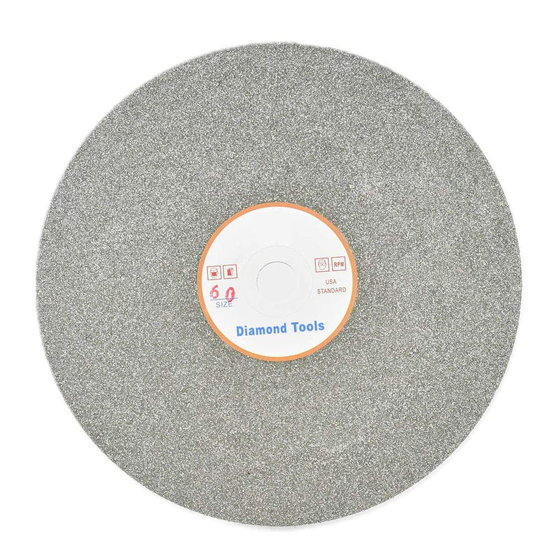 Diamond Grinding Wheel Disc 6" x 1/2" Arbor Hole 60 Grit Abrasive Flat Lap Wheel Sanding Disc for Granite Marble Gem - 1pack - NewNest Australia