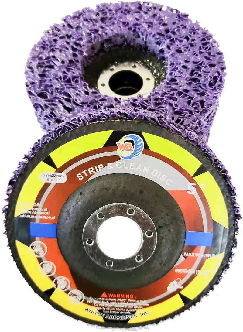 5PCS - 5" Strip & Clean Discs for Angle Grinders (Purple) 5"x7/8" - NewNest Australia