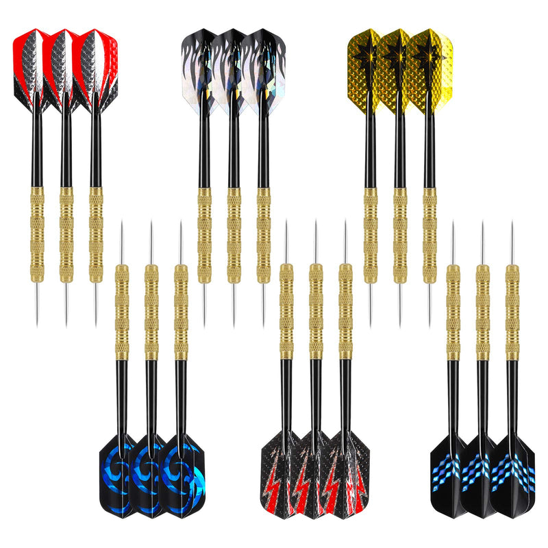 Accmor Steel Tip Darts, Professional Metal Darts, 14G Darts Metal Tip Set, Metal Darts for Dartboard,18 pcs Gorgeous - NewNest Australia