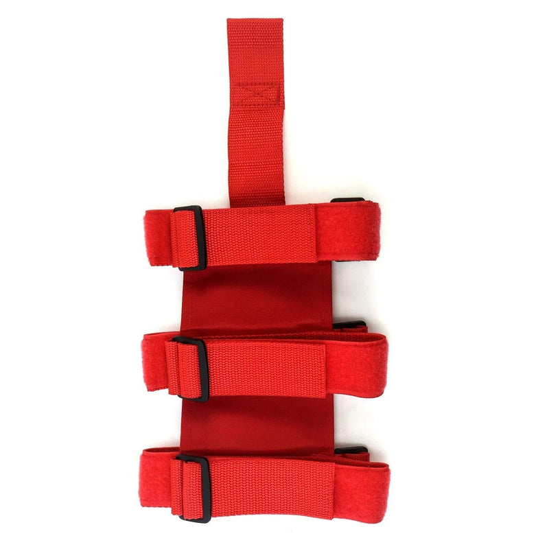 QWORK Roll Bar Fire Extinguisher Holder Adjustable Extinguisher Mount Strap (Red) Red - NewNest Australia